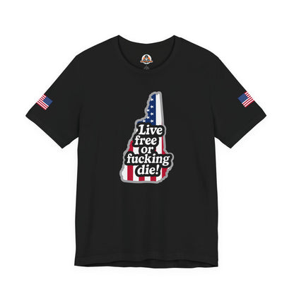 Bold Statement Tee with American Spirit, 4th of July T-Shirt, Unisex Patriotic Shirt, Gift for Freedom Lovers, Casual Everyday Wear