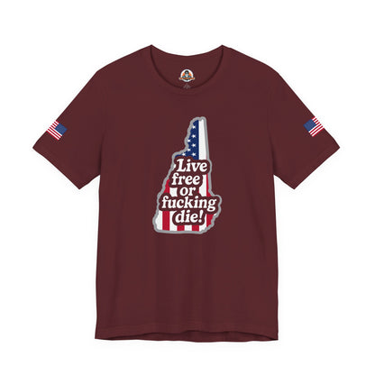 Bold Statement Tee with American Spirit, 4th of July T-Shirt, Unisex Patriotic Shirt, Gift for Freedom Lovers, Casual Everyday Wear