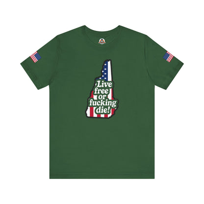 Bold Statement Tee with American Spirit, 4th of July T-Shirt, Unisex Patriotic Shirt, Gift for Freedom Lovers, Casual Everyday Wear