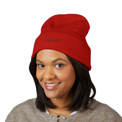 Classic Cuffed Beanie with LASERMADE Embroidery - Warm Winter Accessory