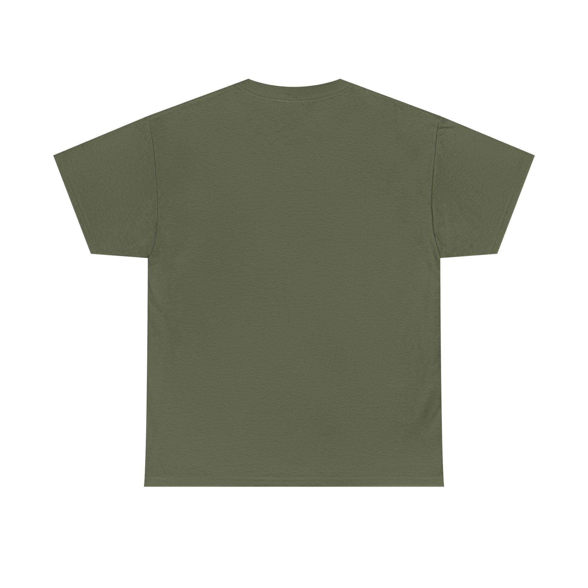 Green t-shirt on a white background
