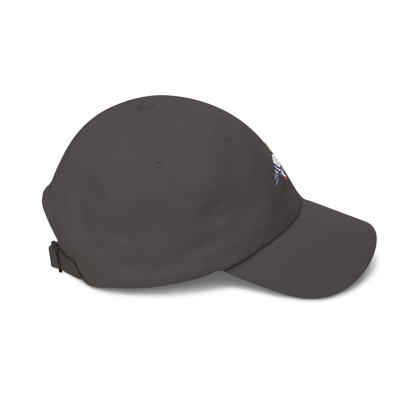 Pigeon on a Classic Dad Cap