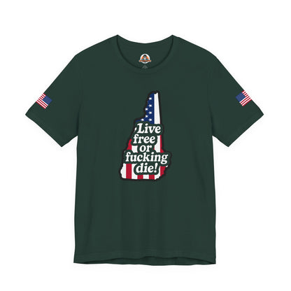 Bold Statement Tee with American Spirit, 4th of July T-Shirt, Unisex Patriotic Shirt, Gift for Freedom Lovers, Casual Everyday Wear