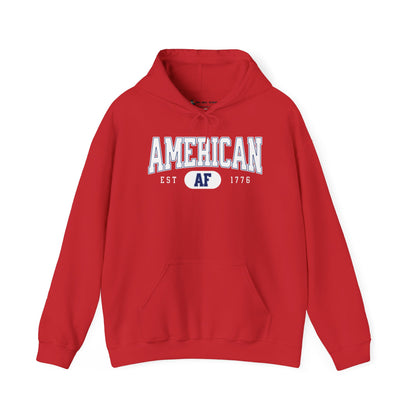 Sweatshirt With American AF est 1776 written on front